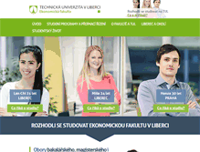 Tablet Screenshot of ekonomicka-fakulta.cz